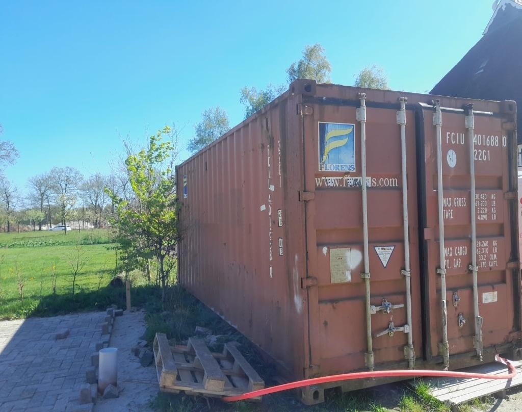 Gebruikte opslagcontainer 20FT, Ophalen, Gebruikt