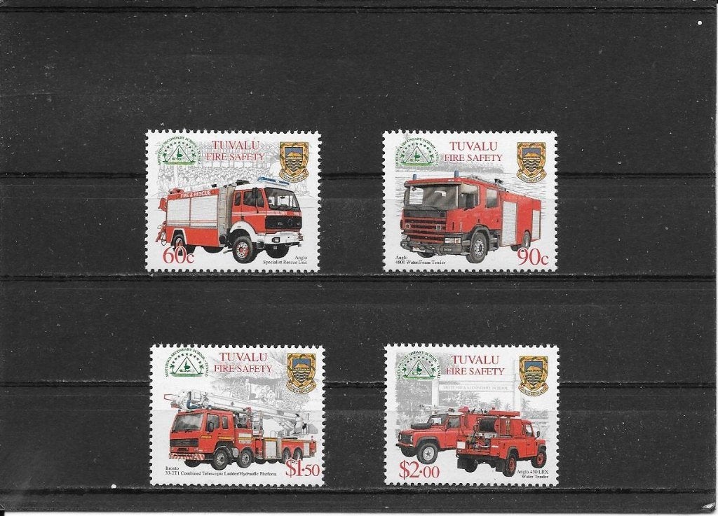 Tuvalu brandweerauto's, Ophalen of Verzenden, Postfris