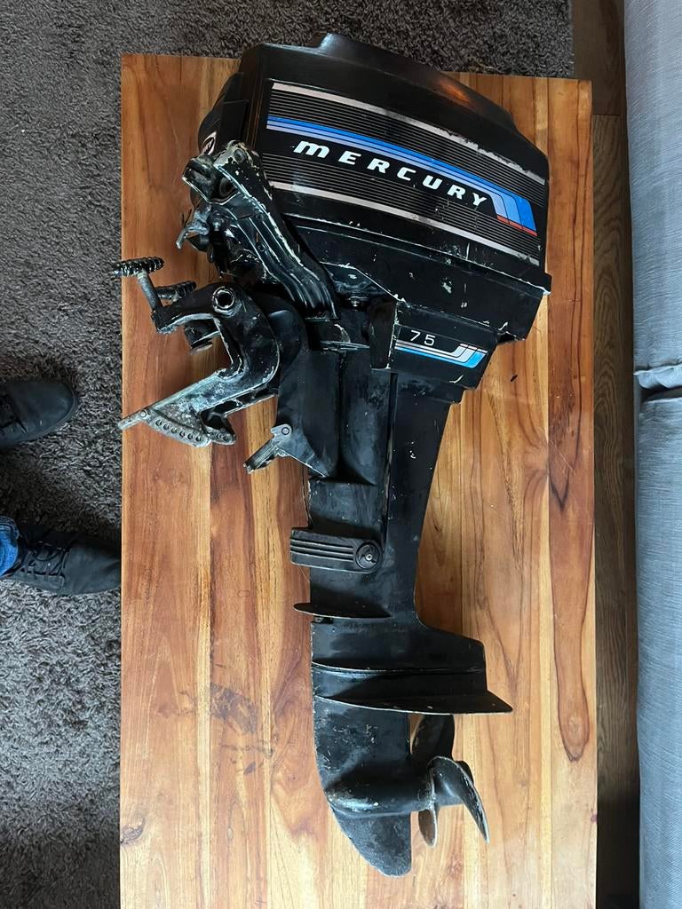 Mercury 7.5 pk buitenboordmotor, Ophalen, Zo goed als nieuw, Motor en Techniek, Motorboot