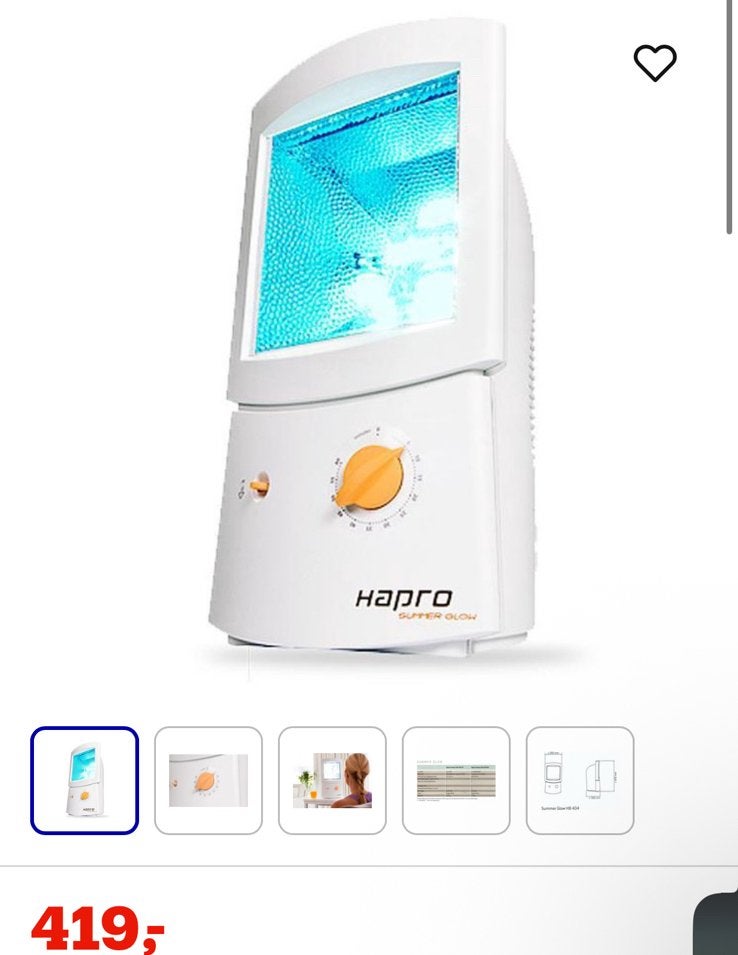 Hapro summerglow gezichtsbruiner, Witgoed en Apparatuur, Zonnebanken en Gezichtsbruiners, Ophalen, Nieuw, Gezichtsbruiner, Minder dan 10 lampen