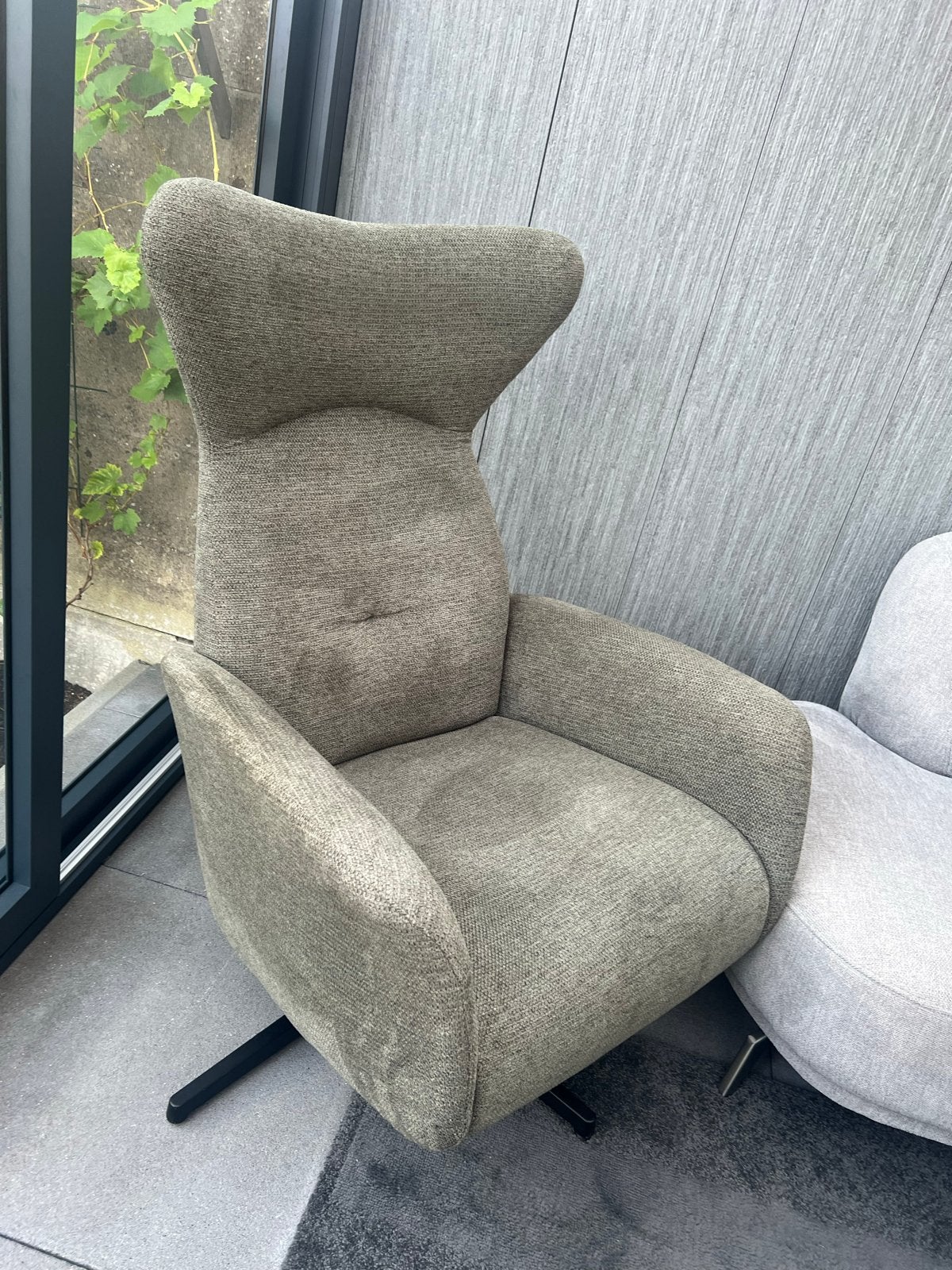 Enzo Luca Relax Fauteuil - Groen, Huis en Inrichting, Ophalen, Zo goed als nieuw, Stof, 75 tot 100 cm