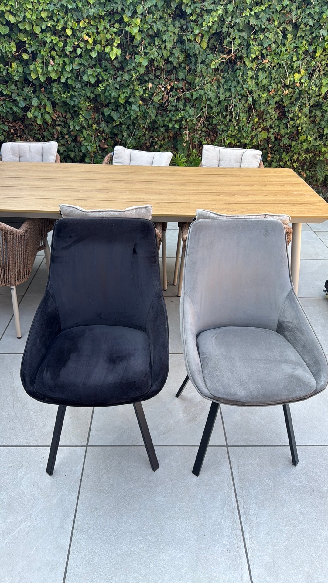 2 velvet eetkamerstoelen, Ophalen, Overige materialen, Gebruikt, Twee