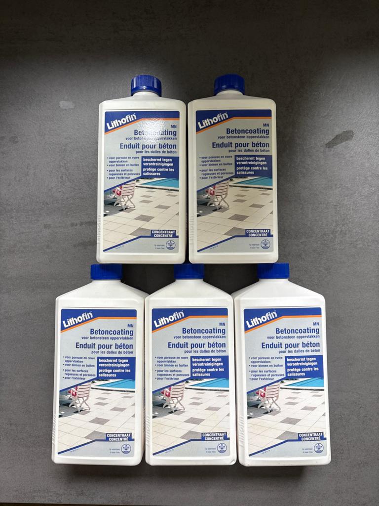 Lithofin MN Betoncoating (5 flessen), Overige kleuren, Nieuw, Beits, Ophalen of Verzenden