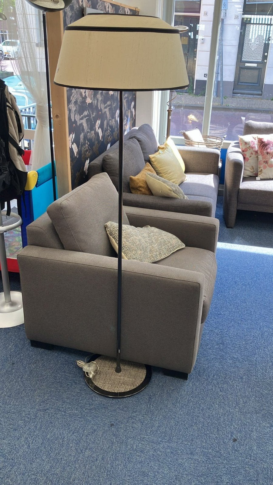 Natuzzi staande lamp met design kap WD-022, Ophalen, 150 tot 200 cm