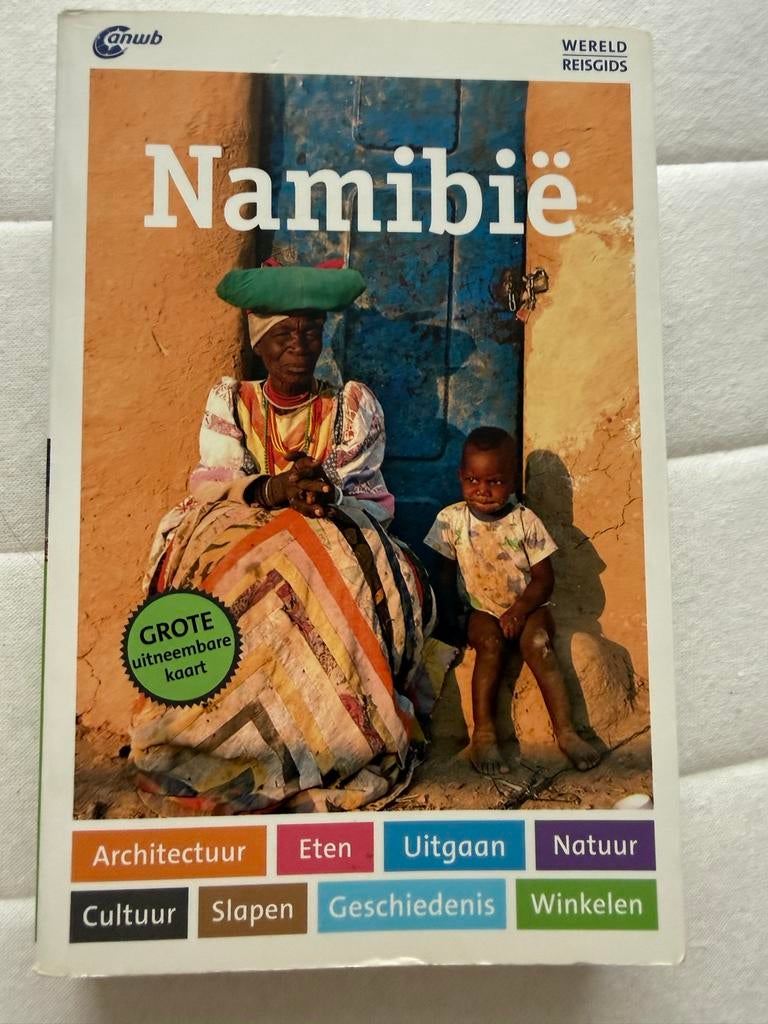 ANWB Wereldreisgids Namibië met uitneembare kaart, Afrika, Ophalen of Verzenden, Zo goed als nieuw, Reisgids of -boek