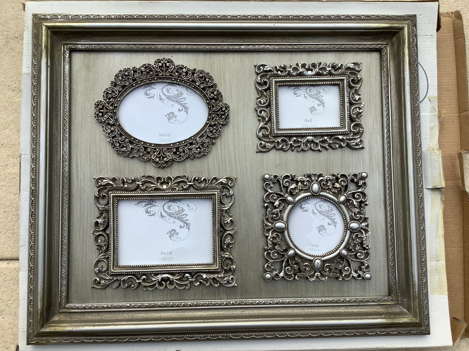 Fotolijst met brocante bewerkte lijsten, Ophalen of Verzenden, Nieuw, Fotolijst