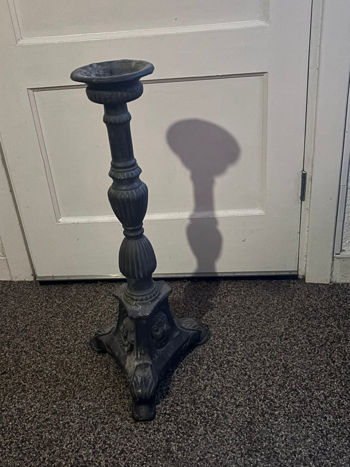 Kandelaar metaal 70 cm hoog, Ophalen, Gebruikt