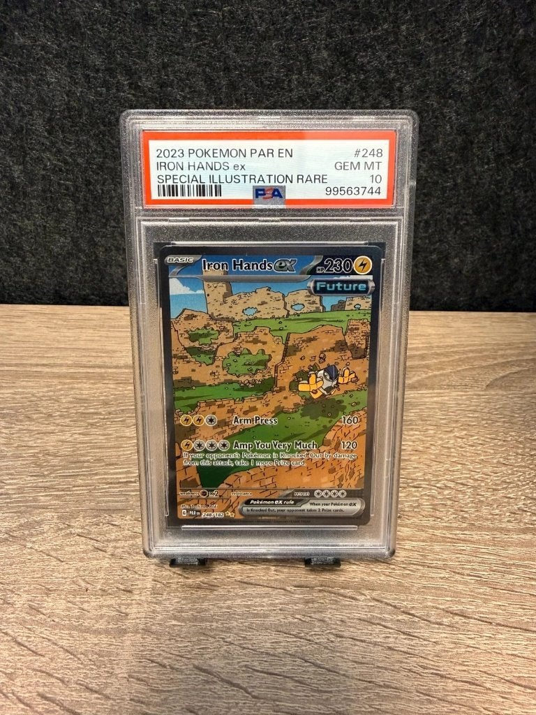 Pokémon | Iron Hands ex | Psa 10 | 248/182 | 2023 | Sir, Hobby en Vrije tijd, Verzamelkaartspellen | Pokémon, Zo goed als nieuw