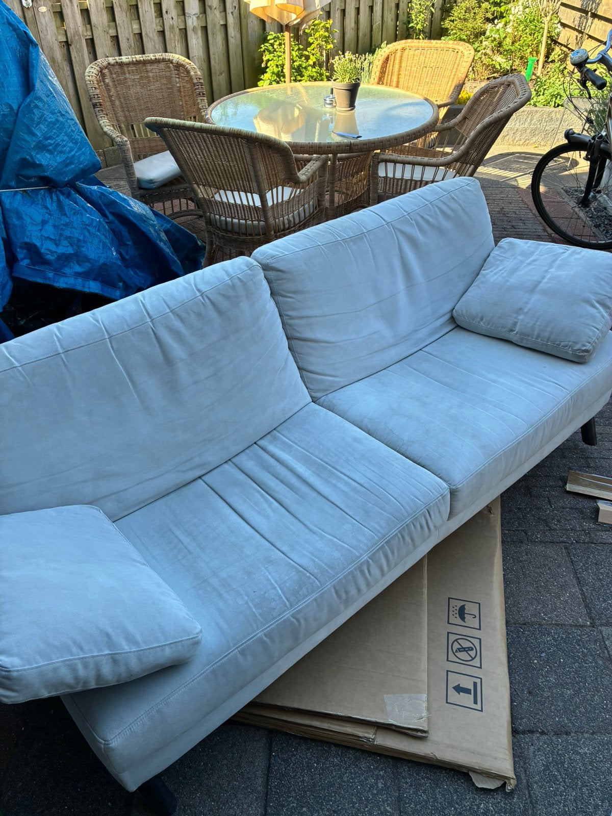 Bank - Gratis op te halen, Tuin en Terras, Ophalen, Zo goed als nieuw, Bank