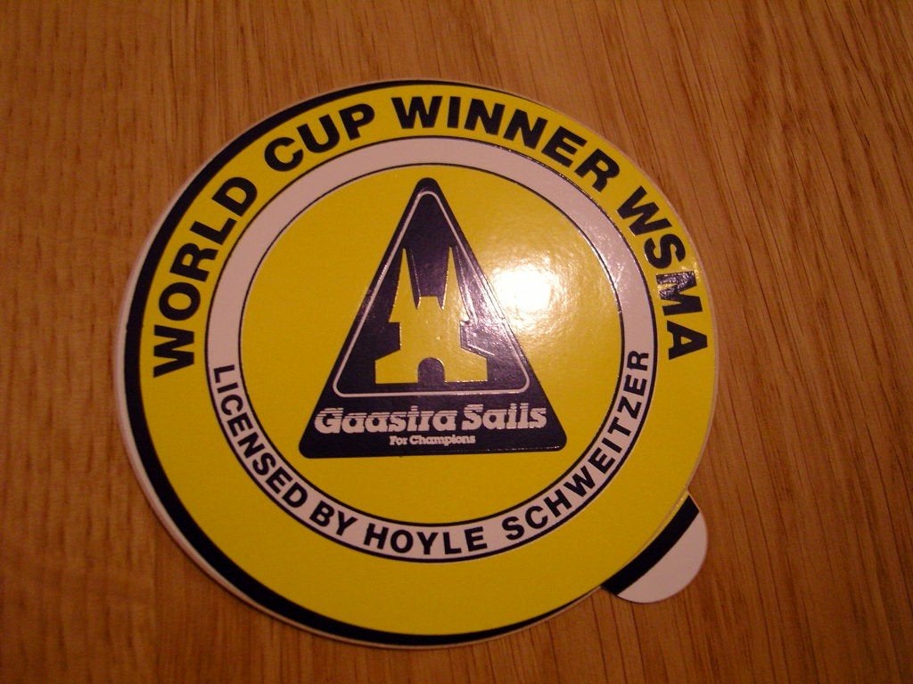 sticker GAASTRA SAILS Worls Cup Winner WISMA, Verzamelen, Ophalen, Zo goed als nieuw
