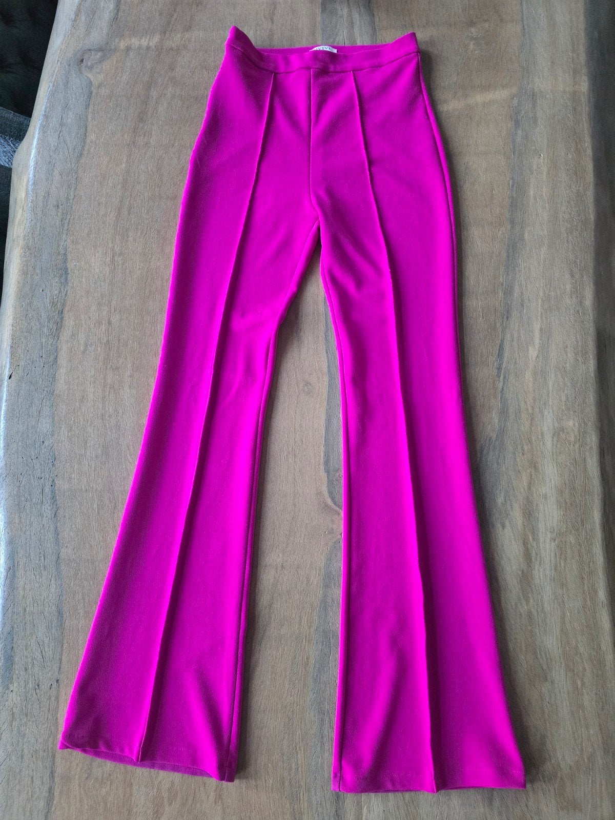 IVIVI Fuchsia Flared Broek Maat S, Kleding | Dames, Ophalen of Verzenden, Roze, Maat 36 (S), Lang