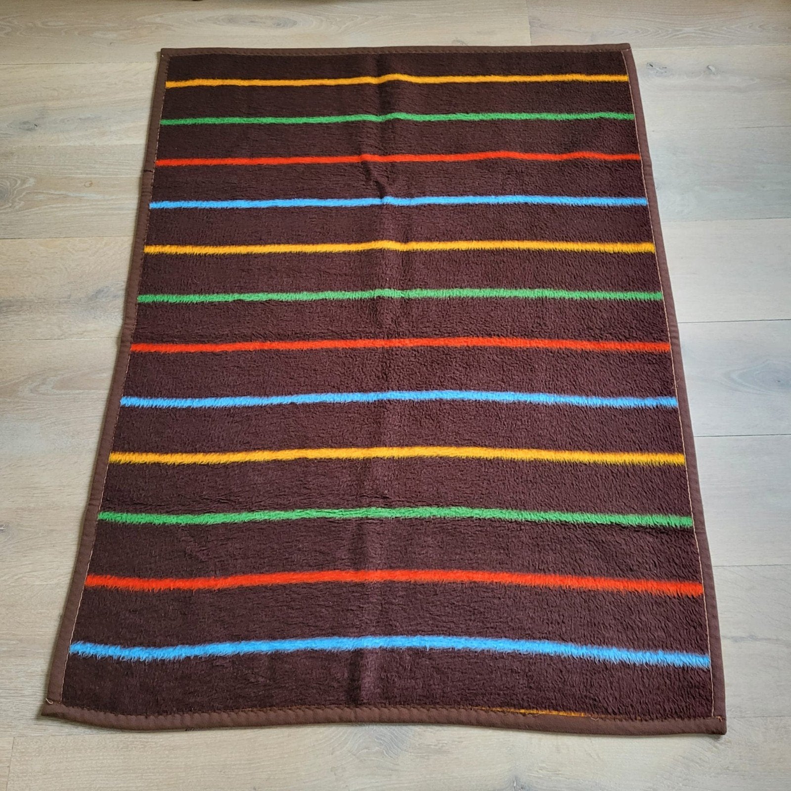 Vintage Dralon Kinderdeken Holland - 135x100cm, Kinderen en Baby's, Gebruikt, Meerkleurig, Deken, Overige merken