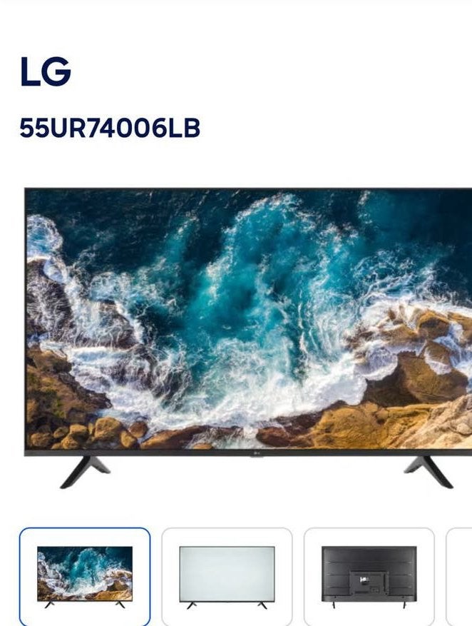 LG 55inch nieuw - scherm kapot, Ophalen, 120 Hz, Zo goed als nieuw, 100 cm of meer