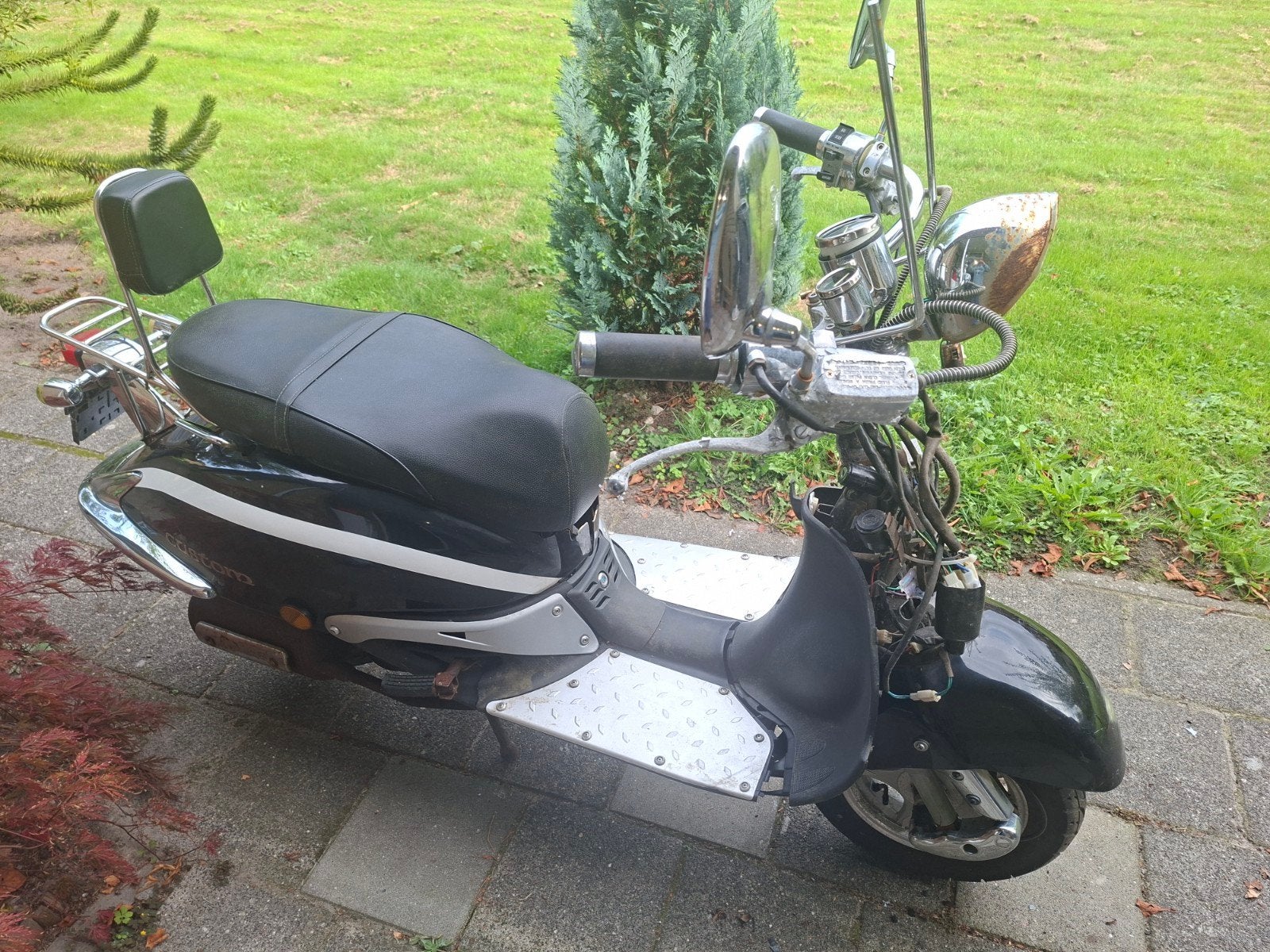 AGM Retro Scooter geel kenteken- motorisch 100%, Ophalen, Gebruikt, Benzine, Overige merken