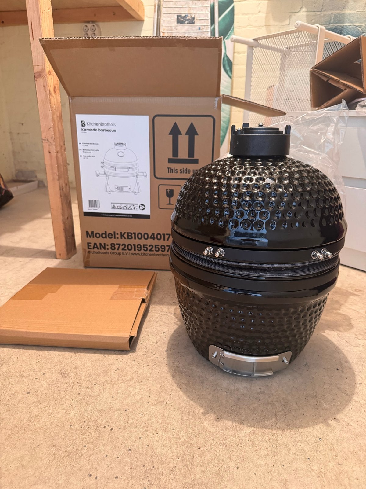Kamado barbecue 13 inch NIEUW met toebehoren, Ophalen, Nieuw, Met accessoires