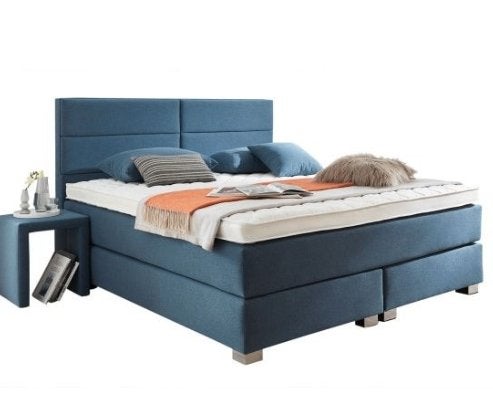 Morgana Boxspring 120*200 Donkerblauw, Ophalen, Strak modern, Blauw, Zo goed als nieuw