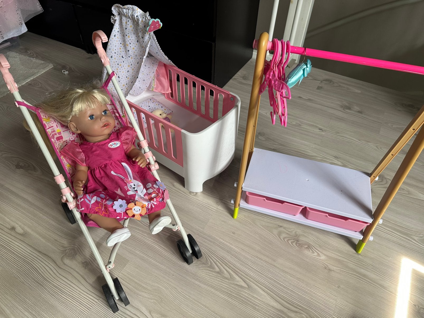 Baby born set, Kinderen en Baby's, Speelgoed | Poppen, Ophalen, Zo goed als nieuw, Babypop