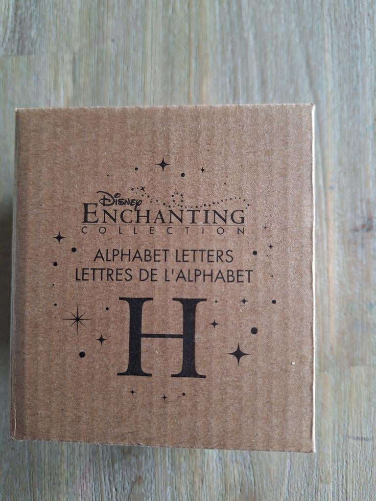 Disney enchanting collection alfabet letter H, Ophalen of Verzenden, Overige figuren, Nieuw, Beeldje of Figuurtje