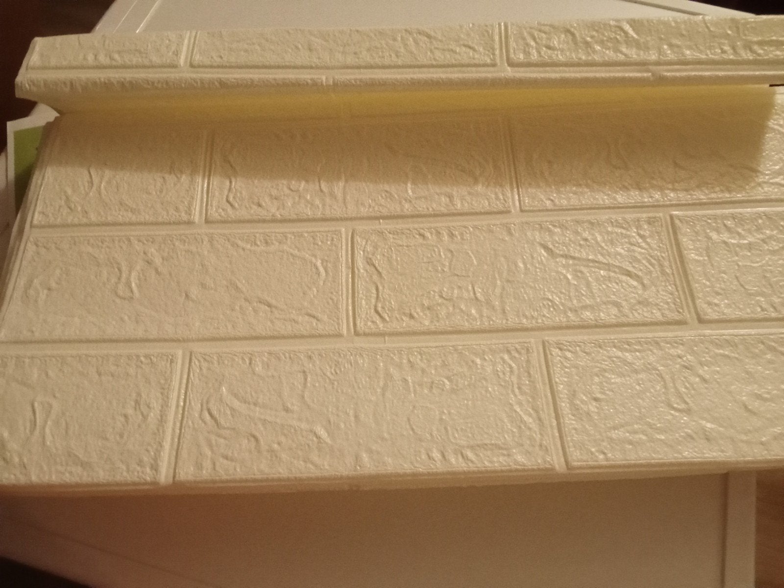 Zelfklevend Tegelbehang Crème - 10m Afwasbaar, Materiaallook, Zelfklevend of Muursticker, Beige, Ophalen of Verzenden