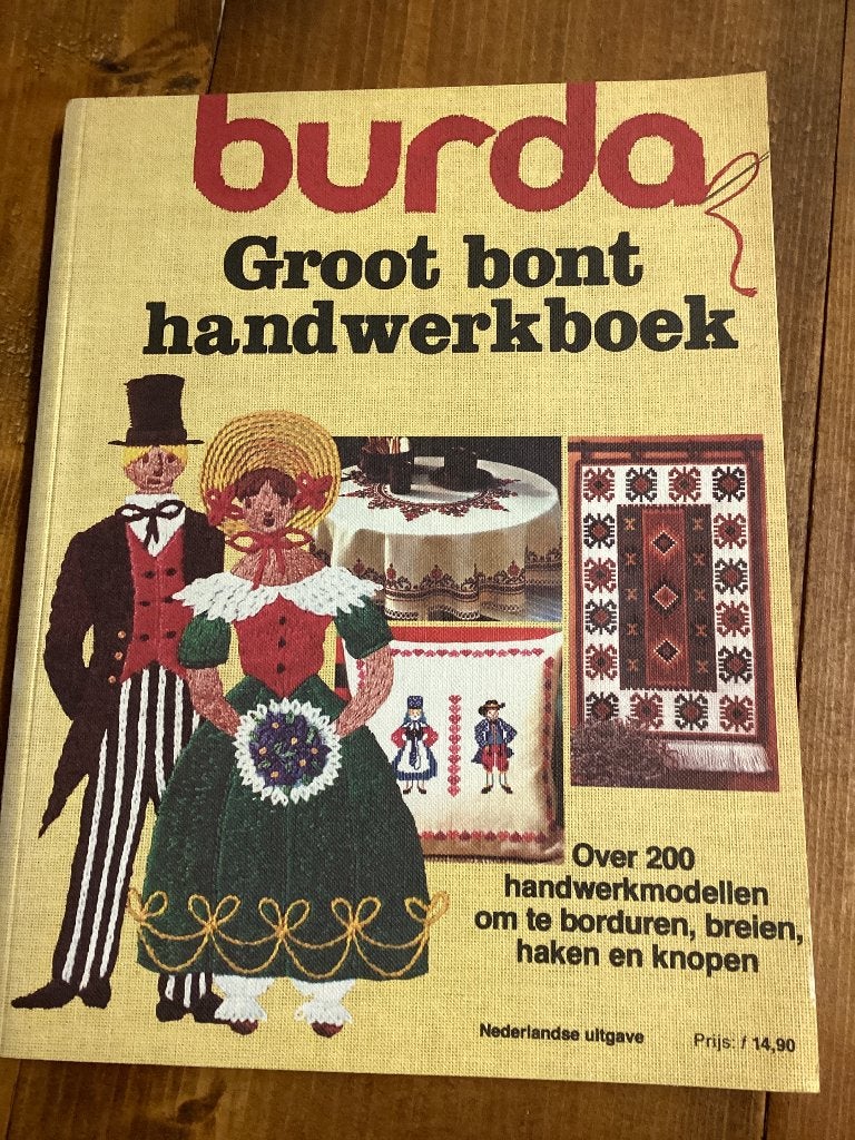 Burda Groot Bont Handwerkboek - Borduren, Breien, Haken, Gelezen, Burda, Ophalen of Verzenden, Borduren en Naaien