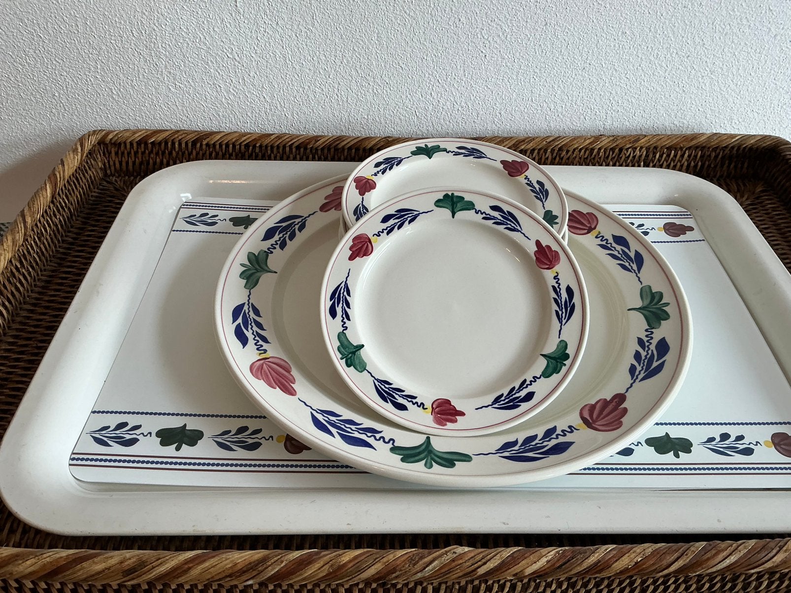 Boerenbont Boch België ( Gebakstel ), Antiek en Kunst, Antiek | Servies los, Ophalen of Verzenden
