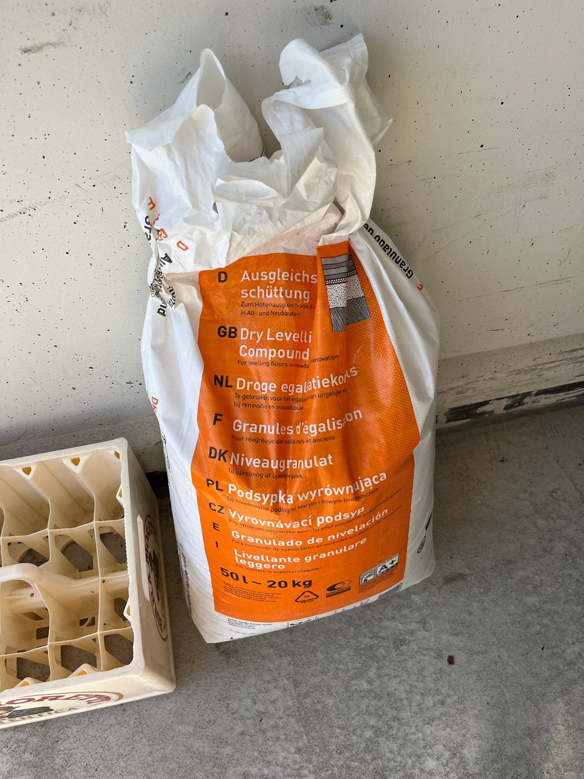 Droge egalisatiekorrels 50L - 20kg, Ophalen, Overige materialen, 30 cm of meer, 50 tot 150 cm