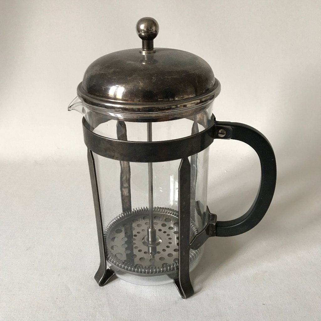 Design Groot model BODUM Chambord Cafetierre - hotelzilver., Gebruikt, Overige typen, Ophalen of Verzenden, Glas
