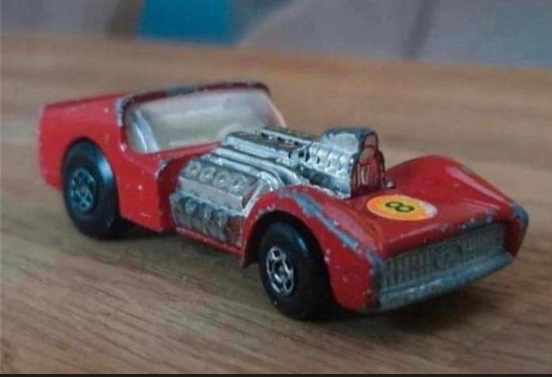Matchbox Superfast No. 19 Road Dragster – Made in England, Ophalen of Verzenden, Gebruikt, Auto