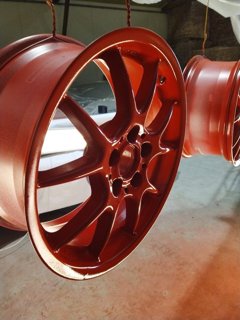 BBS RK013 17inch 5x112 velgen Rood oldskool, Ophalen, Gebruikt, Velg(en), 17 inch