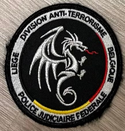 Patch Federale Politie België Anti-Terrorisme, Ophalen of Verzenden, Zo goed als nieuw