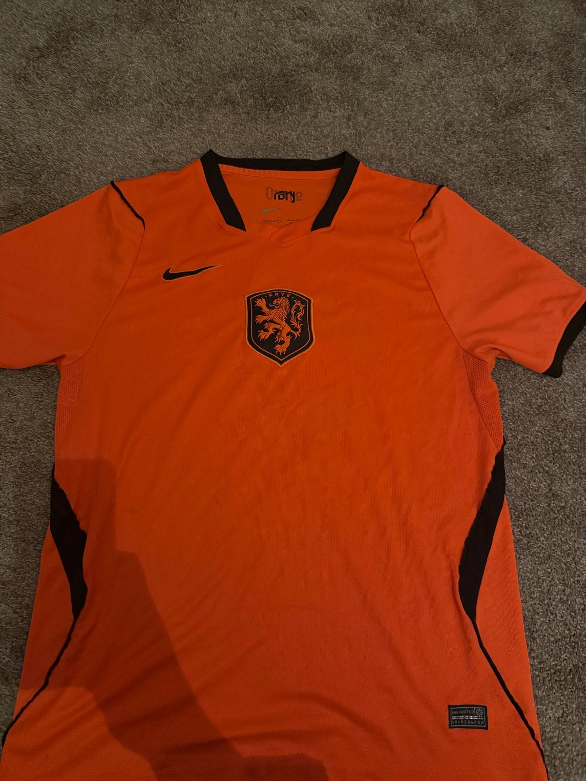 Oranje Nike voetbalshirt - KNVB, Maat 38/40 (M), Overige typen, Oranje, Ophalen of Verzenden