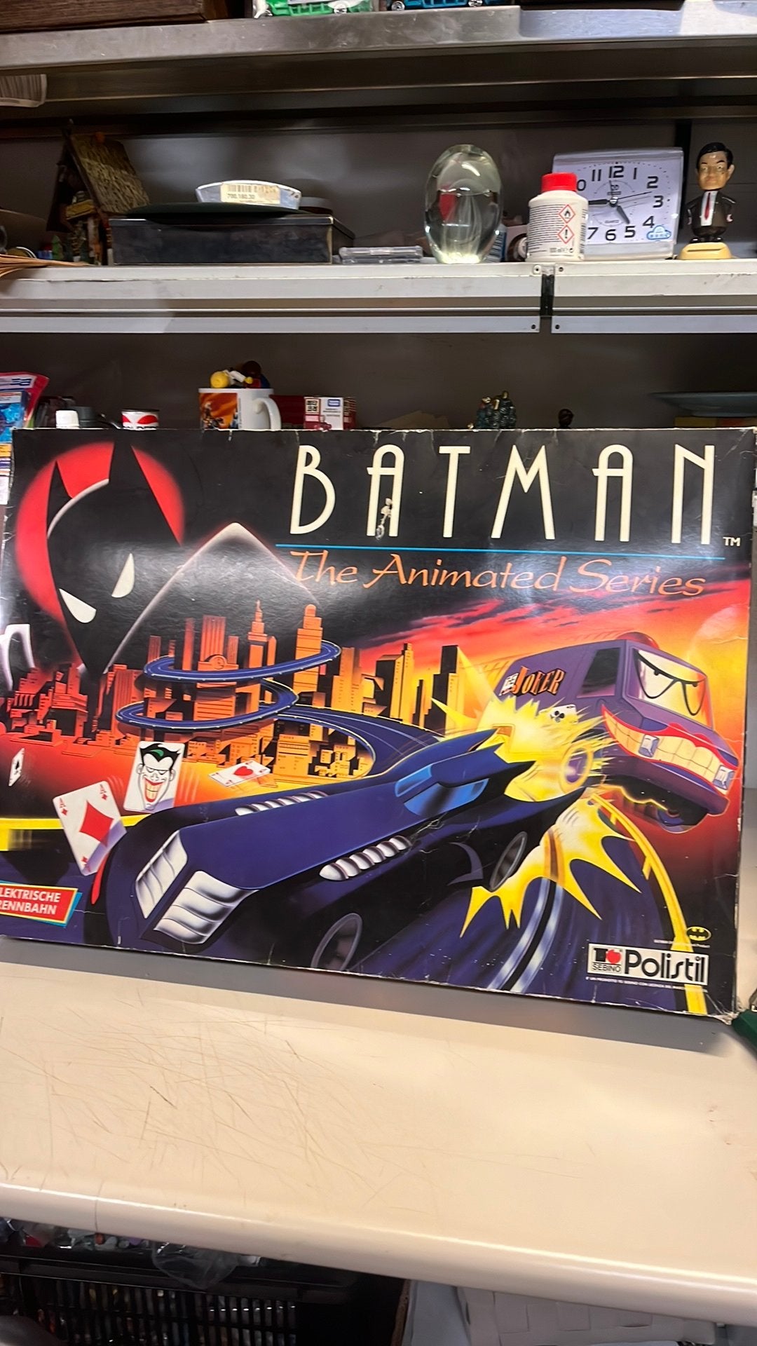Batman electrische racebaan Polistil DC 1994 complete boxed, Ophalen of Verzenden, Zo goed als nieuw
