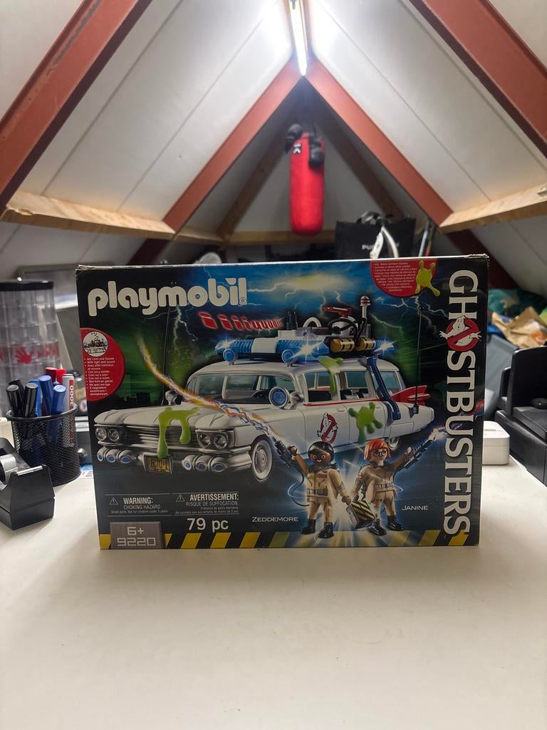 Playmobil Ghostbusters Ecto-1 (9220), Kinderen en Baby's, Speelgoed | Playmobil, Zo goed als nieuw, Complete set, Ophalen of Verzenden