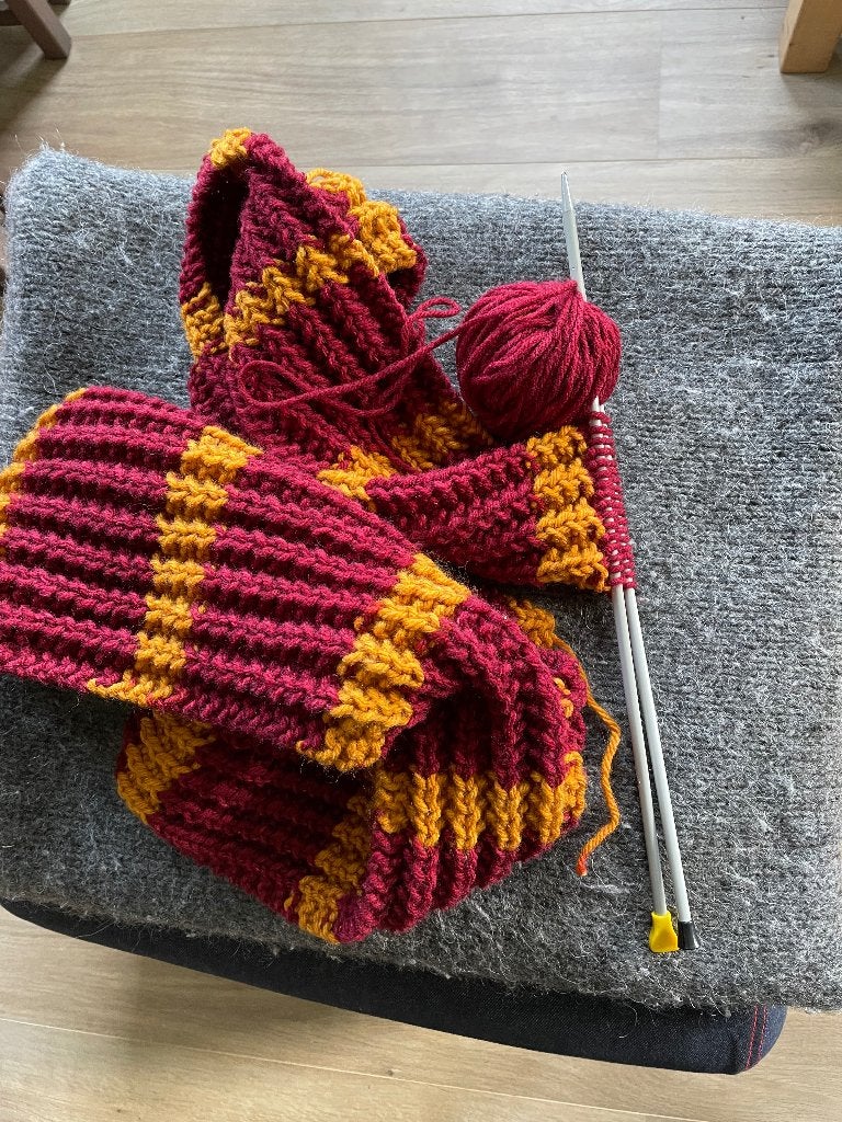 Harry Potter sjaal,handmade,grof gebreid,uniek, Ophalen of Verzenden, Nieuw, Gebruiksvoorwerp