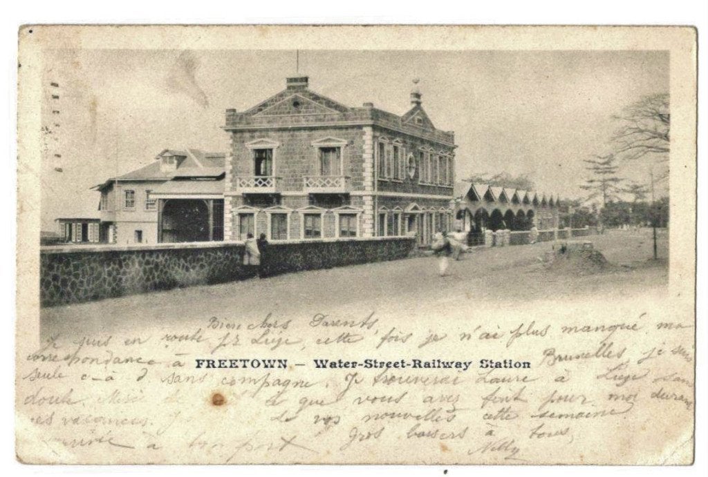 Ansichtkaart Freetown Station (Sierra Leone), Verzamelen, Verzenden, Gelopen, Buiten Europa