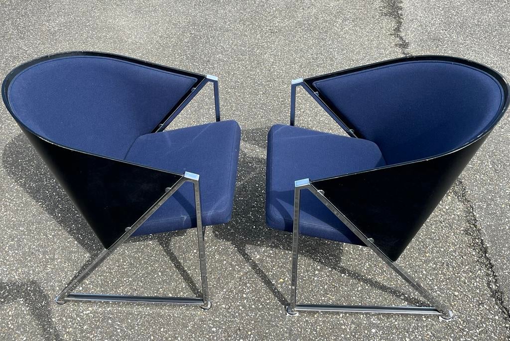 Set van 2 Inno fauteuils, jaren 80, Ophalen, Gebruikt, Postmodern design, 75 tot 100 cm