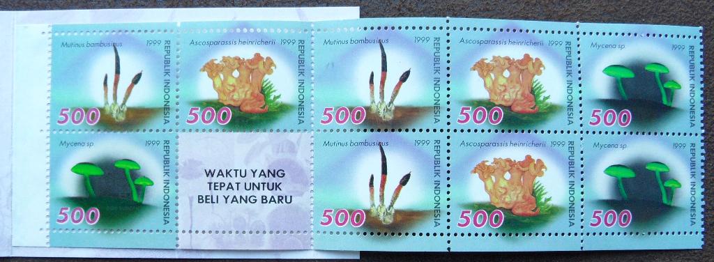 Postzegelboekje Indonesië - Paddenstoelen, Ophalen of Verzenden, Postfris, Zuidoost-Azië