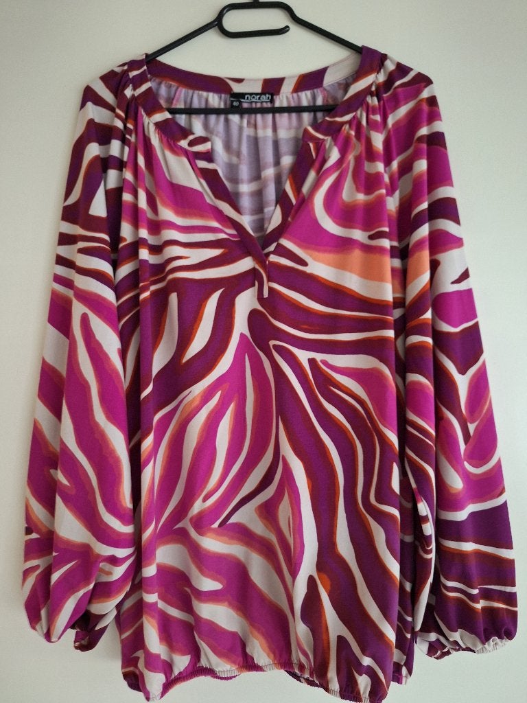 Blouse/shirt lange mouwen maat 40 van Norah, Maat 38/40 (M), Meerkleurig, Ophalen of Verzenden, Zo goed als nieuw