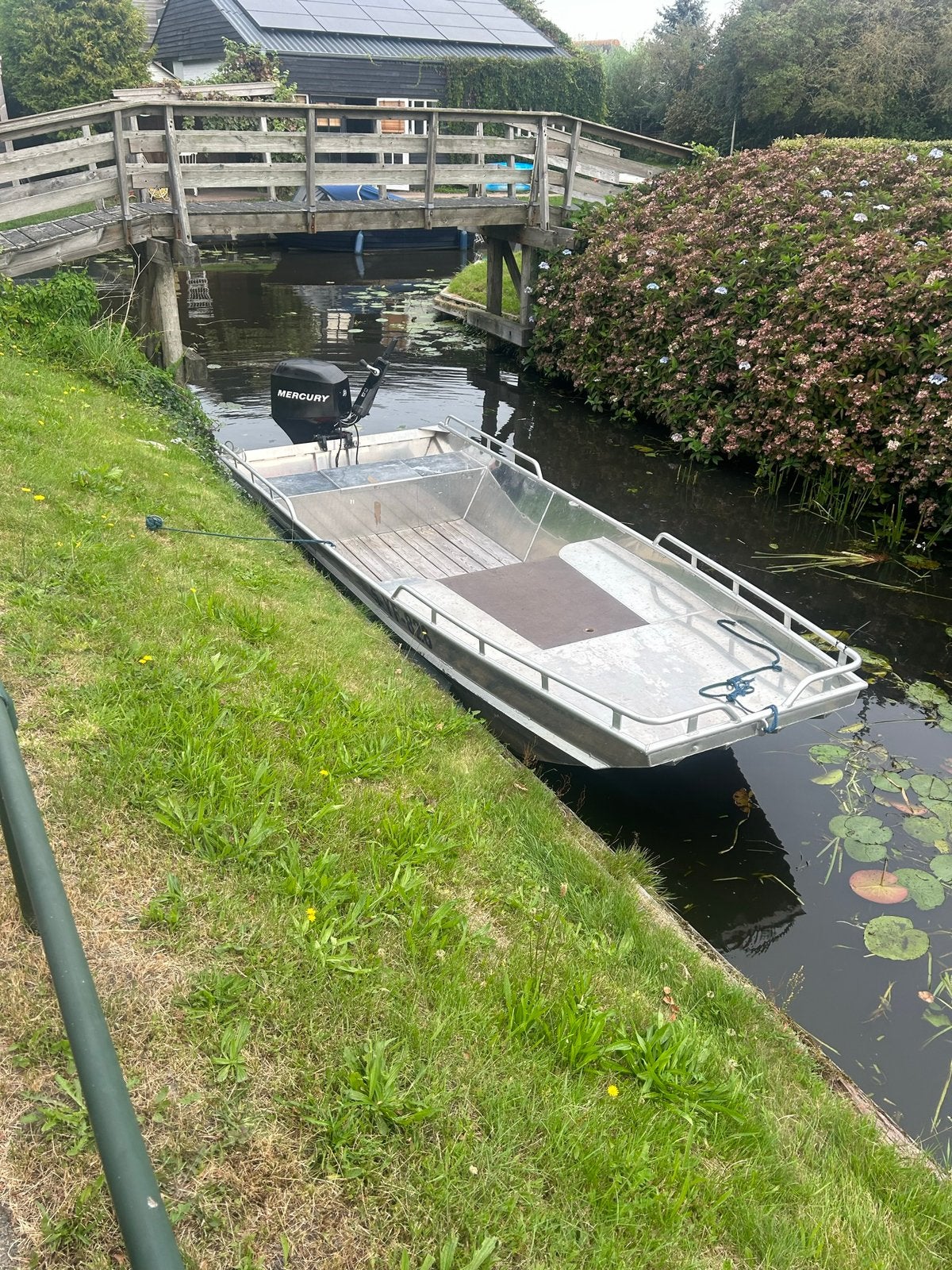 Platbodem aluminium, Ophalen, Gebruikt, Aluminium, Trailer
