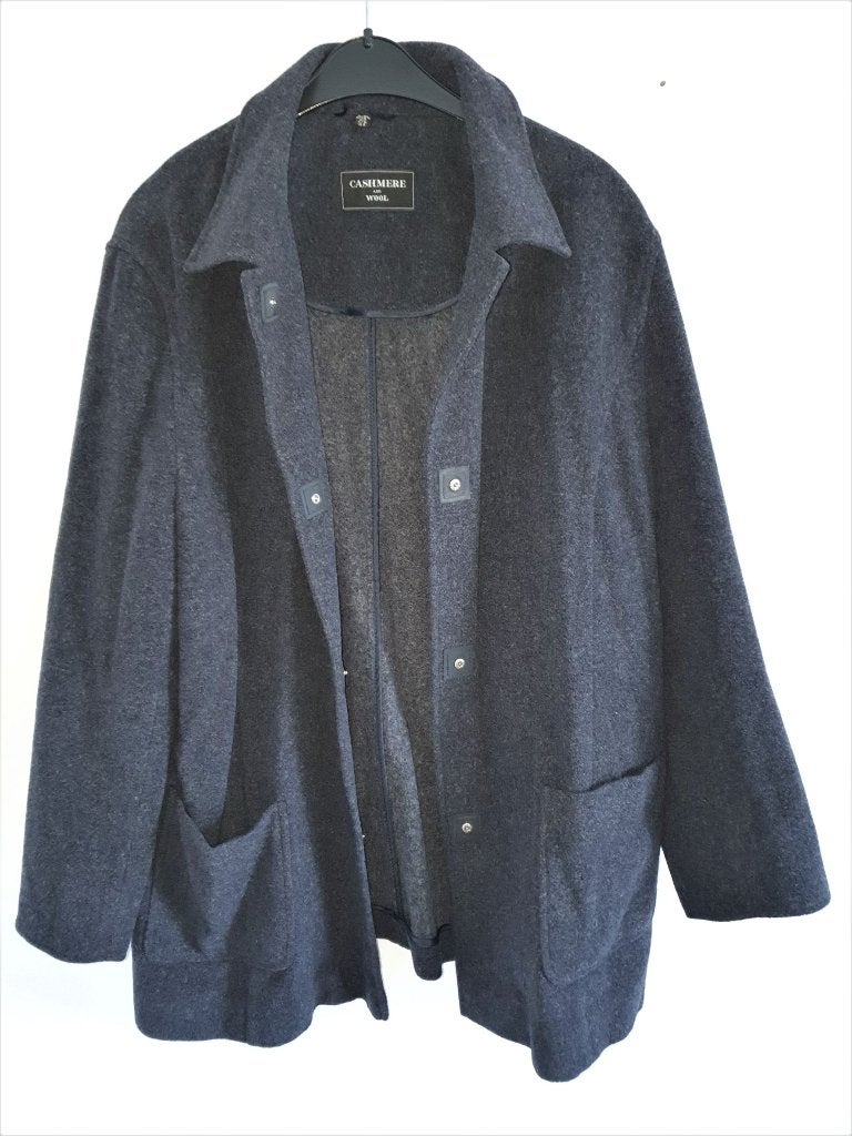 Dames vest mt.42 van grijze Cashmere en wol (10 en 70%), Maat 42/44 (L), Ophalen of Verzenden, Zo goed als nieuw, Cashmere