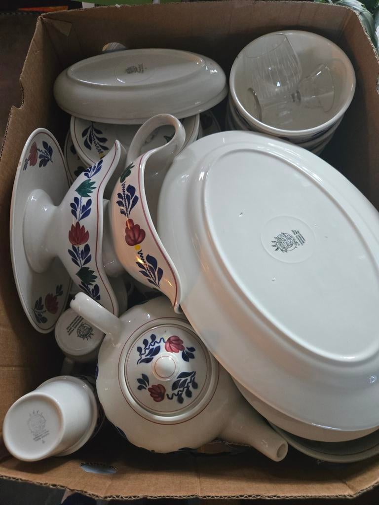 Delfts Blauw Servies Collectie, Antiek en Kunst, Antiek | Servies compleet, Ophalen of Verzenden