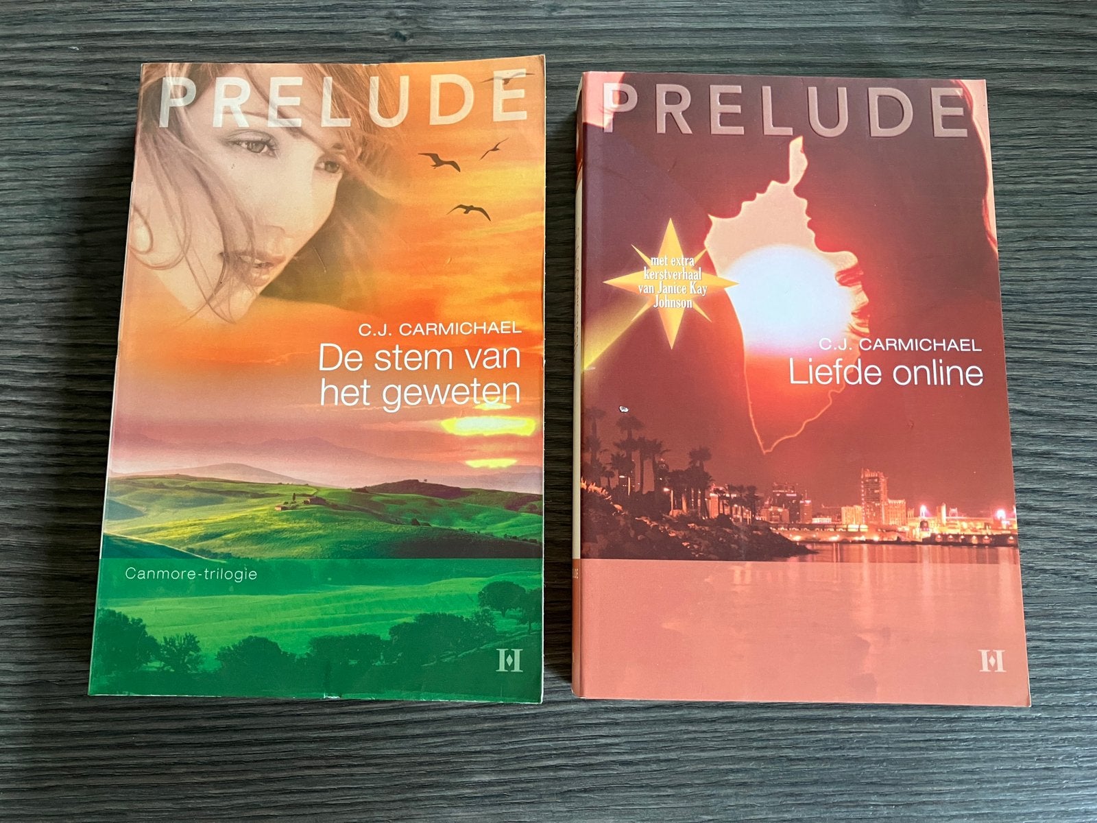 2X C.J. Carmichael - Canmore trilogie - Prelude, Ophalen of Verzenden, Gelezen, Amerika