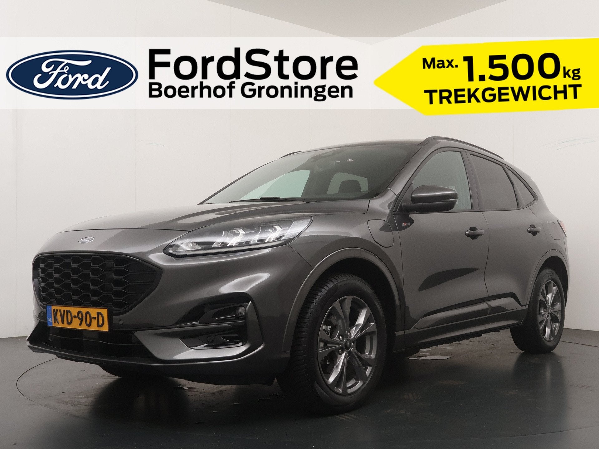 Ford Kuga 2.5 PHEV ST-Line | 100% onderhouden | AGR Stoelen, 14 kWh, Gebruikt, 4 cilinders, Plug-in hybride