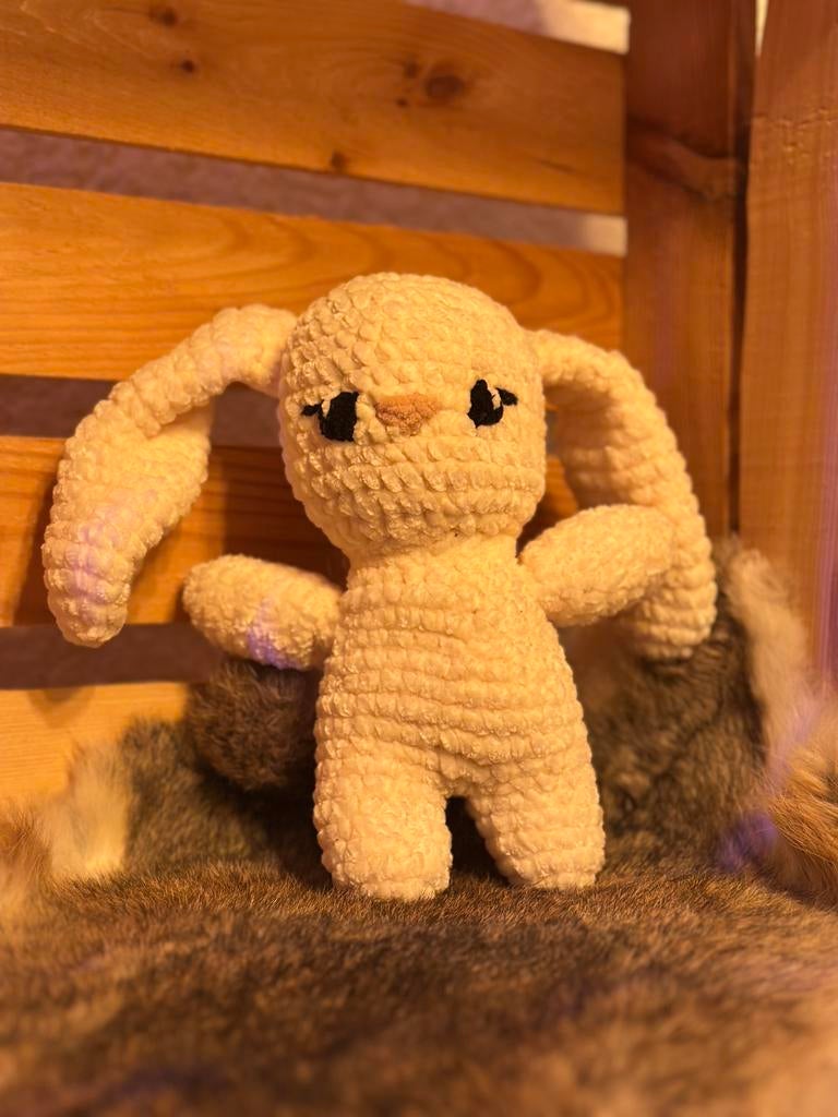 Gehaakte knuffel konijn, Ophalen of Verzenden, Nieuw, Haken, Wol of Garen