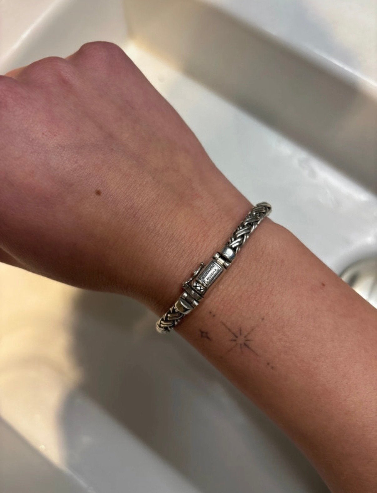 Buddha to Buddha armband - Katja XS, Ophalen of Verzenden, Gebruikt, Zilver