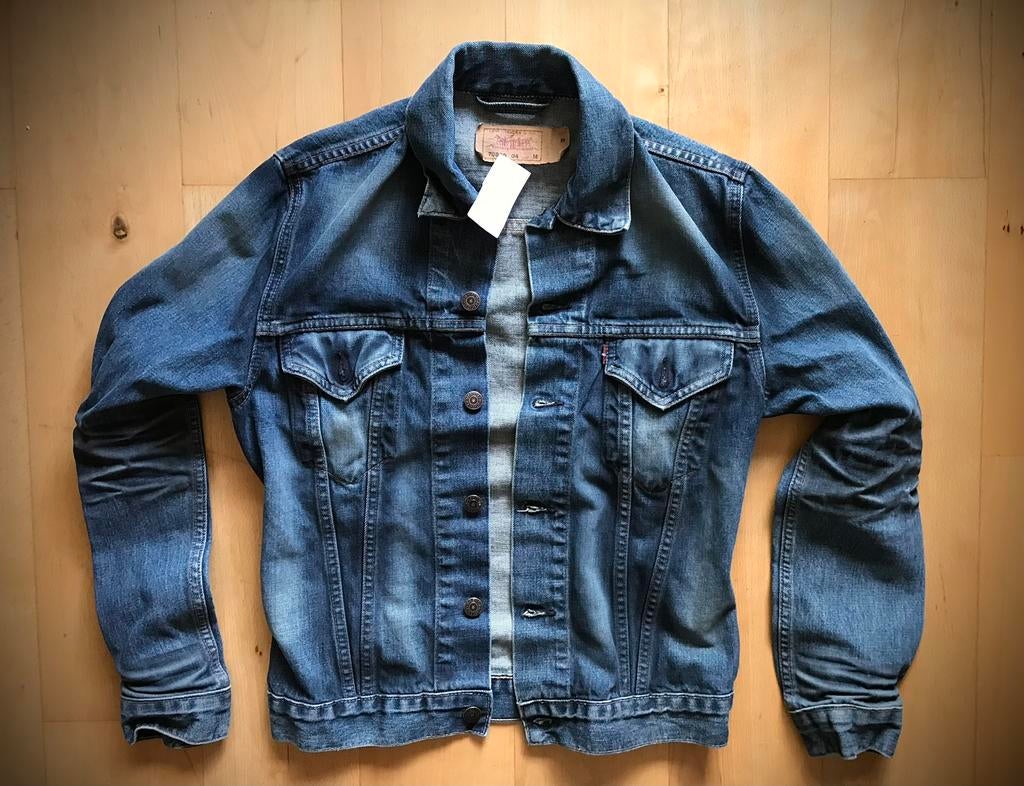 Levi’s 70500 Trucker Jacket spijker denim jas “used look“ M, Ophalen of Verzenden, Zo goed als nieuw, Maat 38/40 (M), Blauw