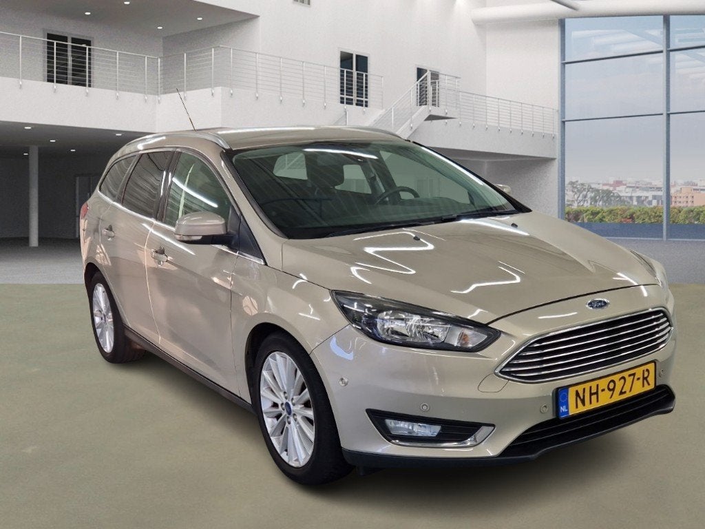 Ford Focus Wagon 1.0 Titanium, Auto's, 125 pk, Gebruikt, Euro 6, Verwarmde buitenspiegels