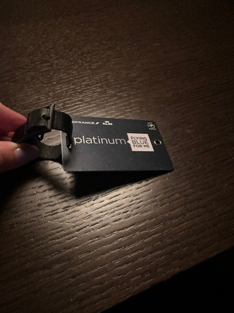AirFrance/ KLM Flying blue Platinum luggage tag, Ophalen of Verzenden, Zo goed als nieuw, Overige typen