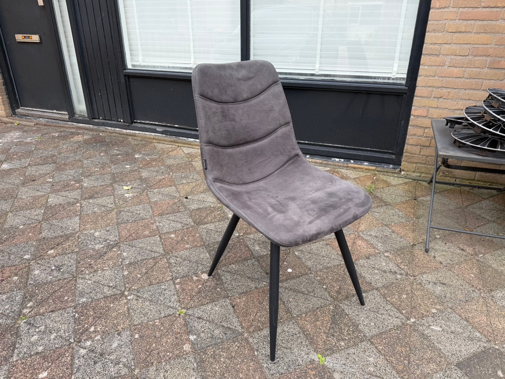 5x MX Sofa eetkamer stoel Crazy - Antraciet, Ophalen, Zo goed als nieuw, Grijs, Eén
