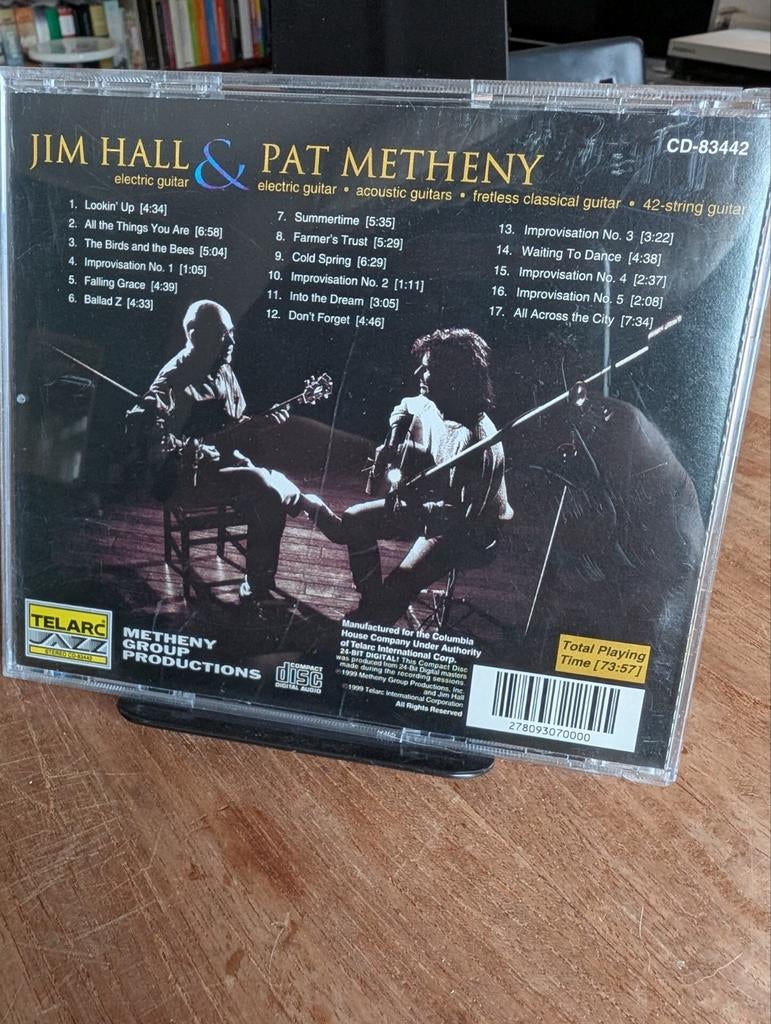 Jim Hall & Pat Metheny CD - Jazz gitaar duo, Ophalen of Verzenden, 1990 - 1999, Gebruikt